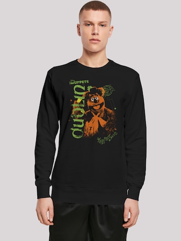 F4NT4STIC Shirt 'Disney The Muppets Fozzie Bear In Dublin' in Black: front