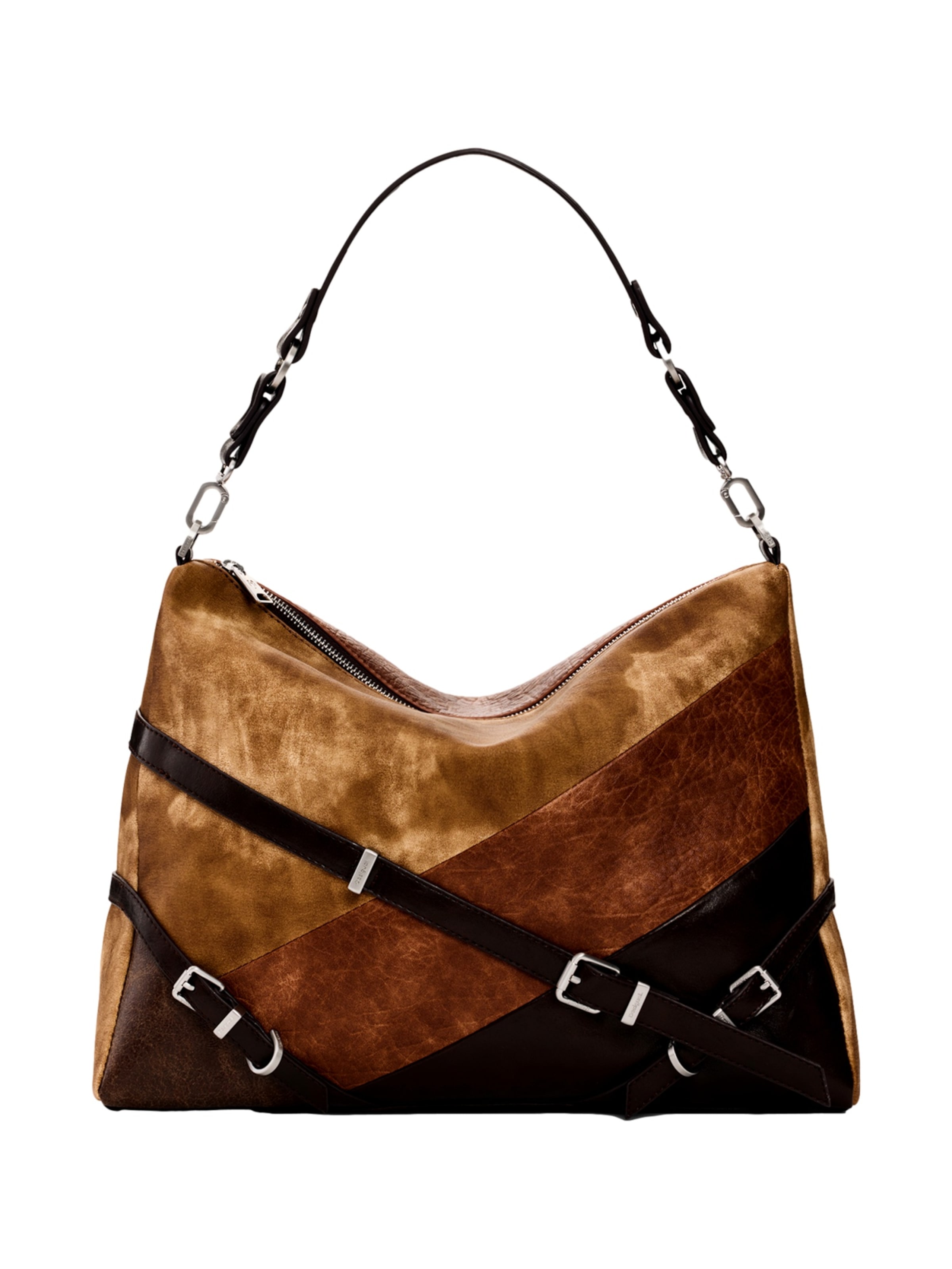 Desigual Skuldertaske 'Aurea Liendo' i One Size i brun / lysebrun / sort, Produktvisning
