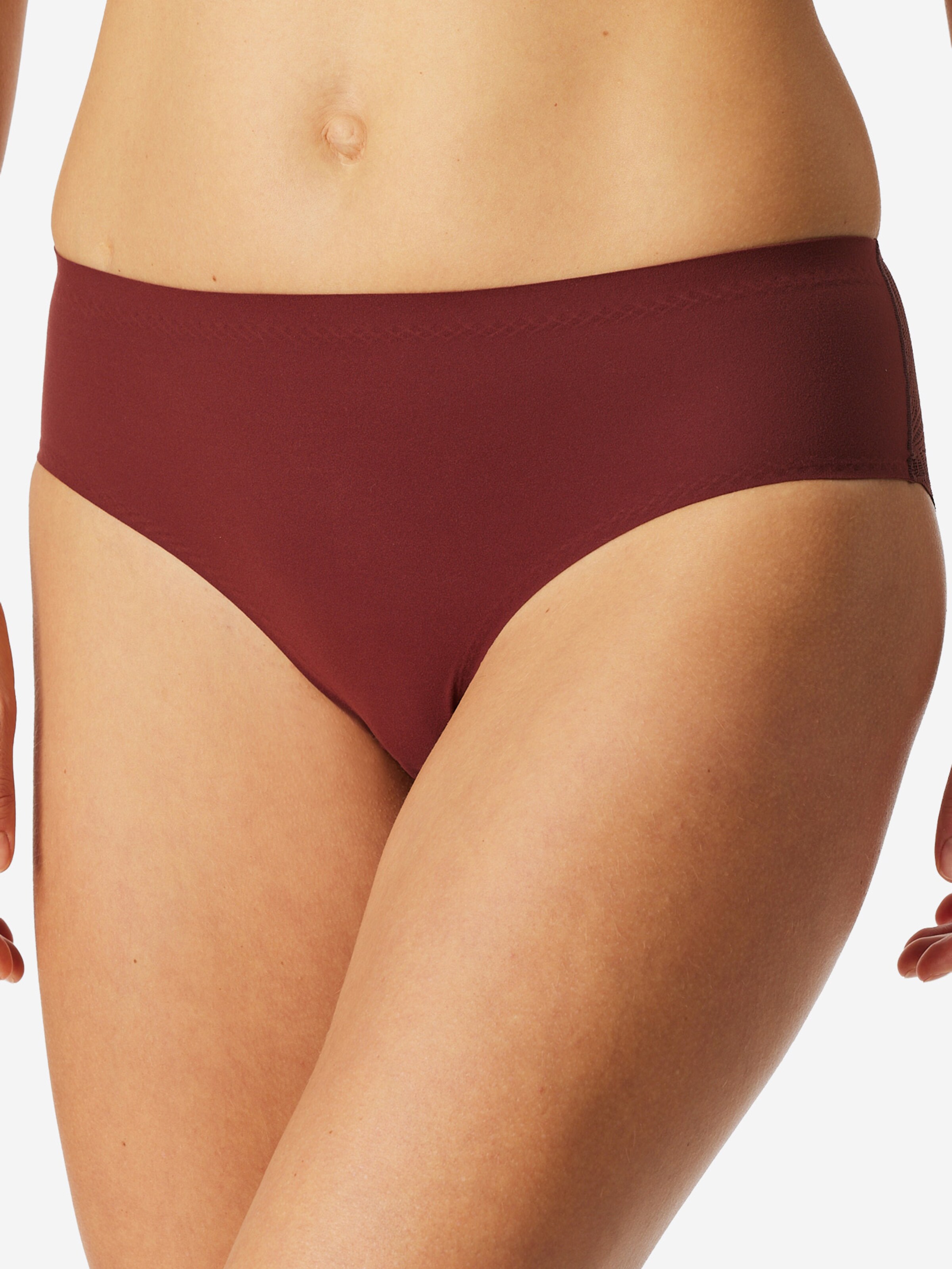 Slip ' Invisible Soft Lace ' SCHIESSER en rouge : devant