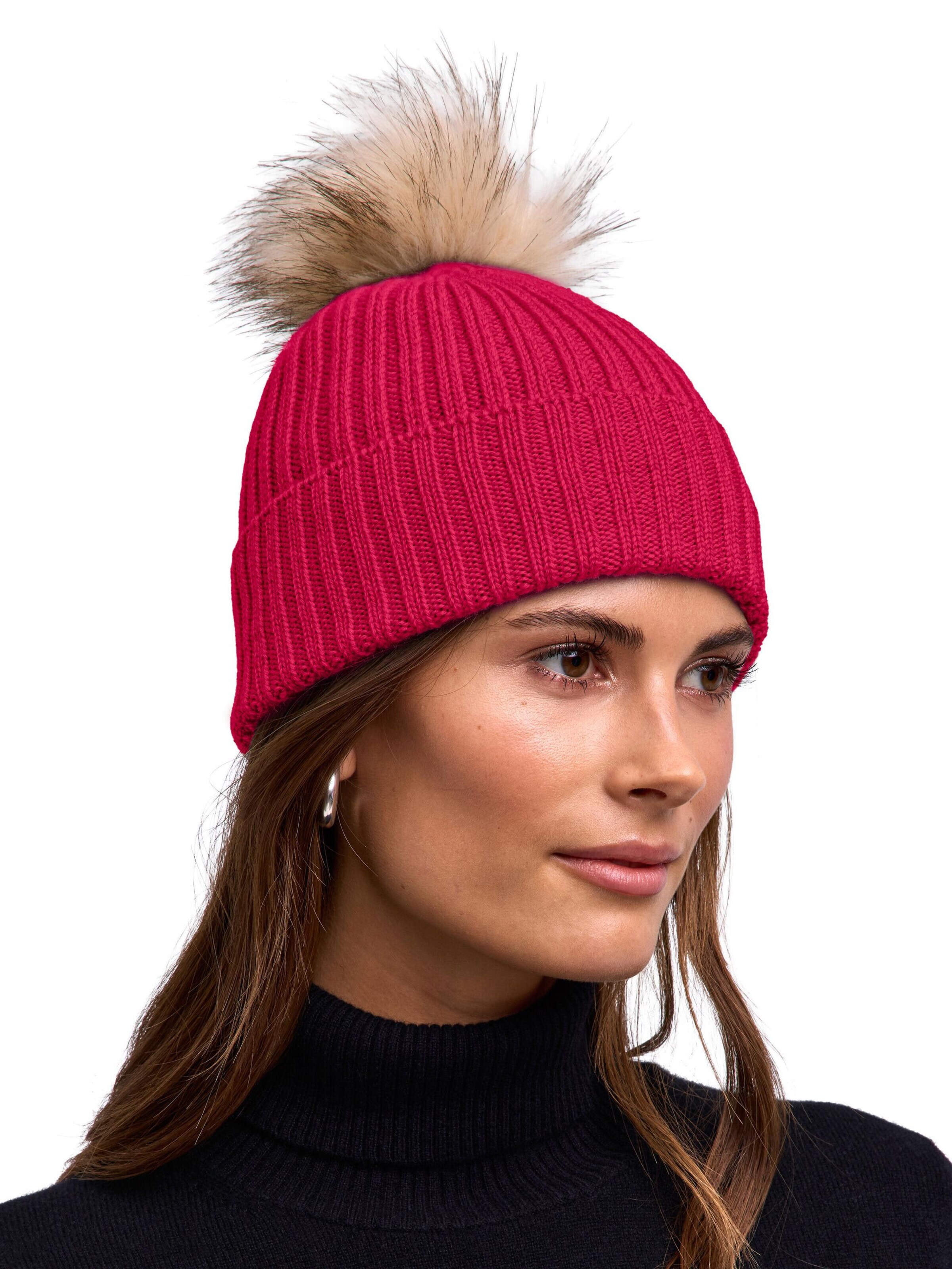 FALKE Beanie in Pink: front
