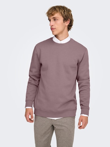 Only & Sons - Sudadera 'ONSConnor' en lila: frente