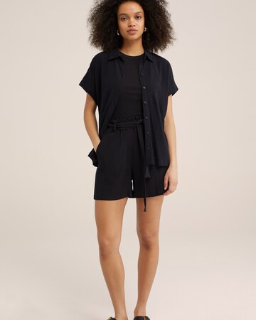 WE Fashion Loosefit Kalhoty – černá
