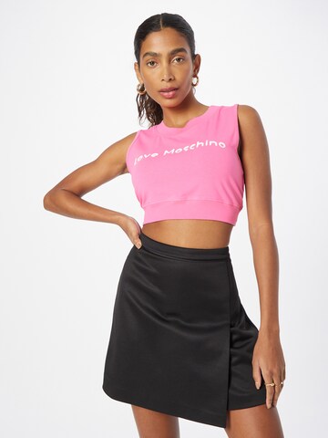 Love Moschino Top in Pink: front