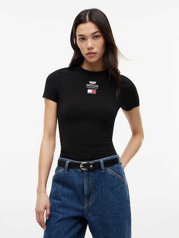TOMMY HILFIGER - Camiseta 'TH x CF1' en negro: frente