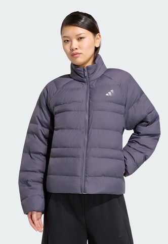 ADIDAS SPORTSWEAR - Casaco deportivo 'Essentials' em cinzento: frente