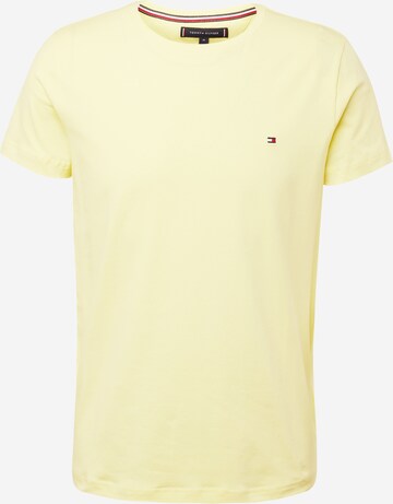 Coupe slim T-Shirt TOMMY HILFIGER en jaune : devant