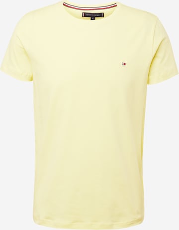 Coupe slim T-Shirt TOMMY HILFIGER en jaune : devant