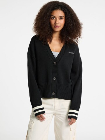 GUESS Strickjacke in Schwarz: Vorderseite