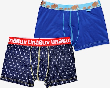 UNABUX Boxershorts in Blau: Vorderseite