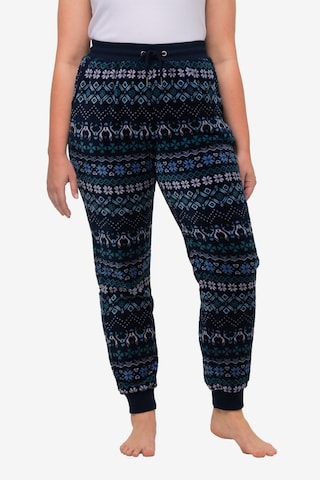 Pantalon de pyjama Ulla Popken en bleu : devant