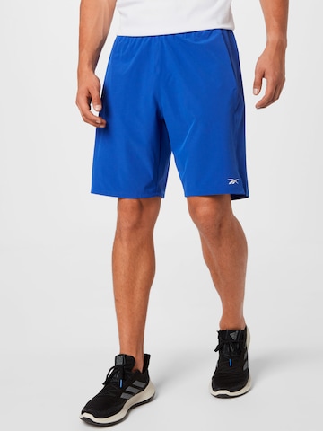 Regular Pantalon de sport Reebok en bleu : devant