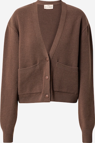 A LOT LESS Knit Cardigan 'Luzy' in Brown: front