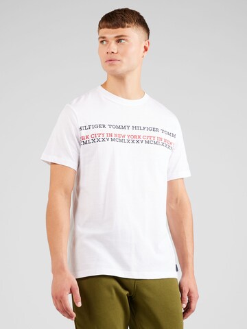 Tricou de la TOMMY HILFIGER pe alb: față