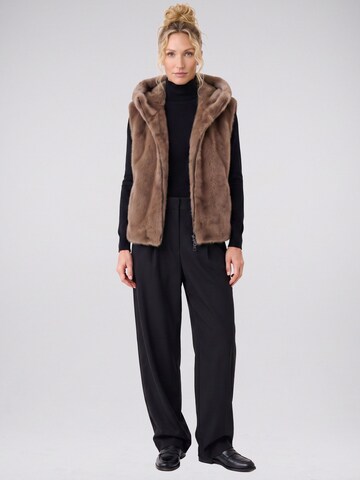 BLONDE No. 8 Vest 'Ashley' in Brown: front