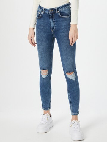 Skinny Jeans de la NU-IN pe albastru: față