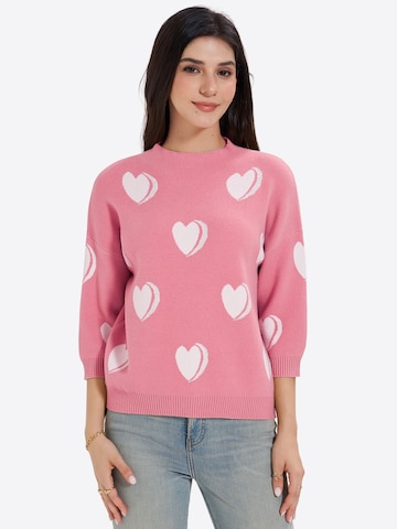 Pullover di Imily Bela in rosa: frontale