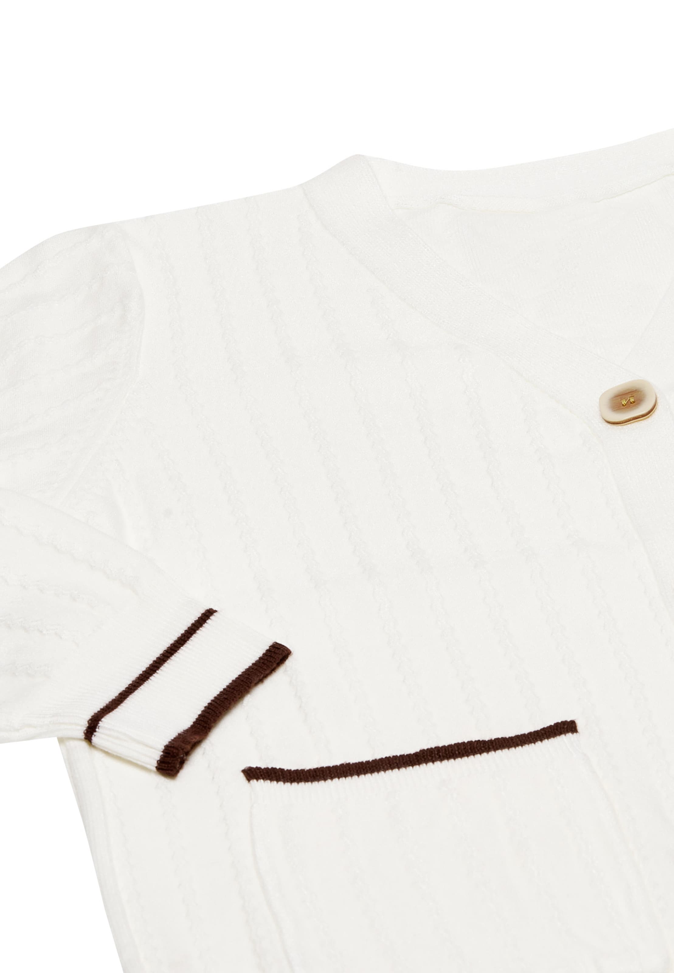 NALLY Strickjacke in Weiß