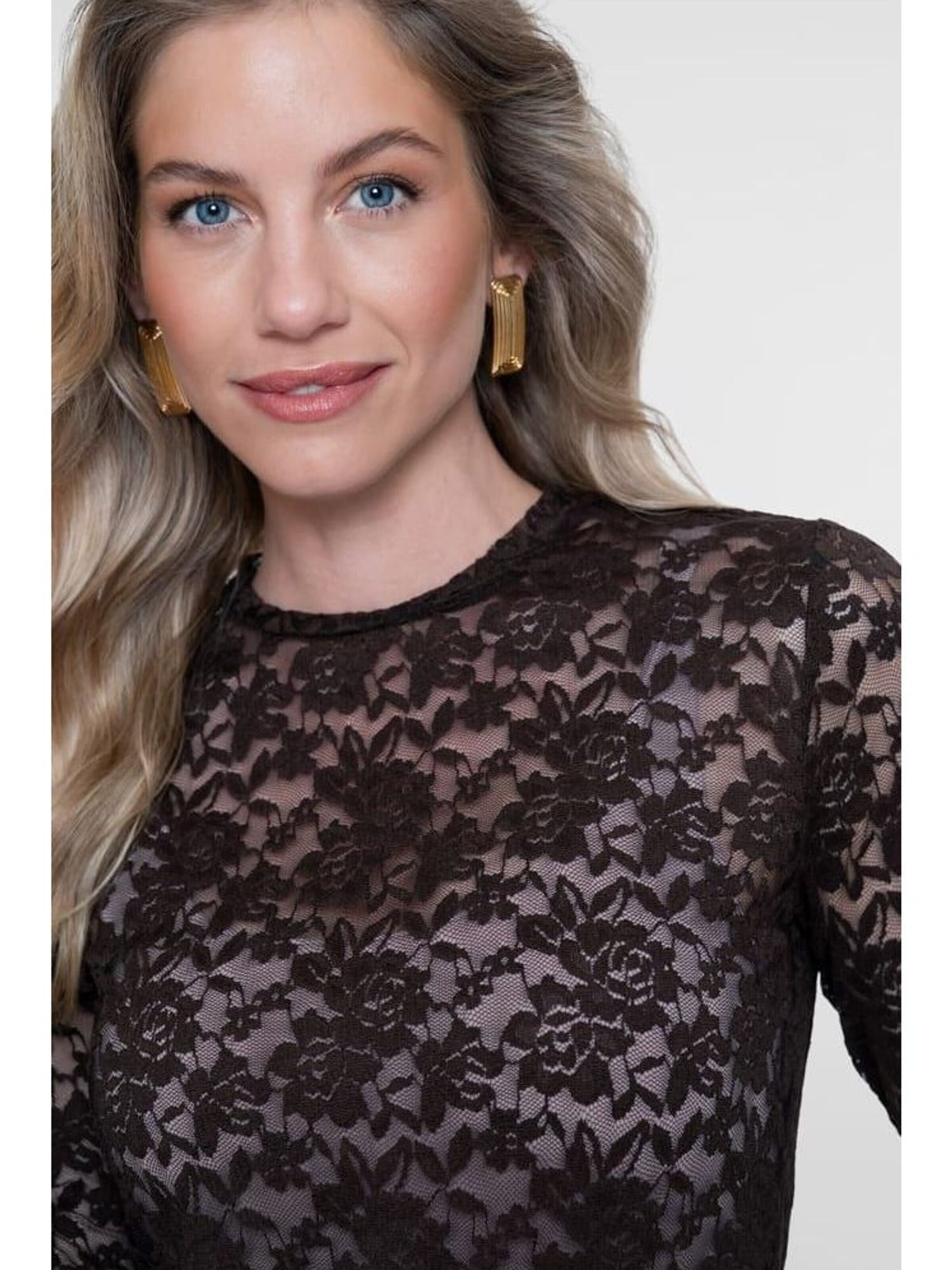 Geisha Top in Bruin