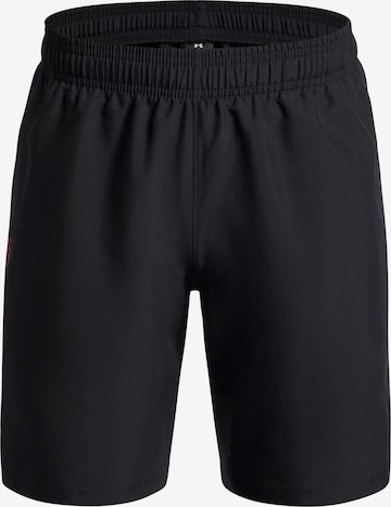 UNDER ARMOUR Workout Pants in Black: front