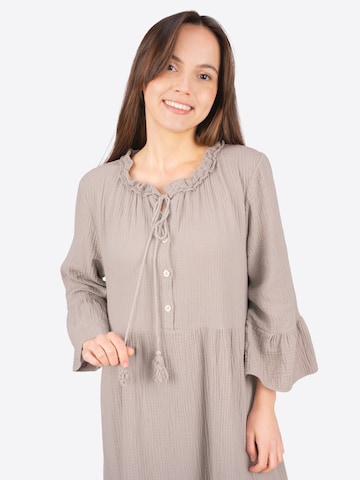 Seasons of April Kleid 'AMARA MUSSELIN ' in Braun