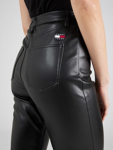 Tommy Jeans Normalny krój Spodnie 'JULIE' w kolorze czarny