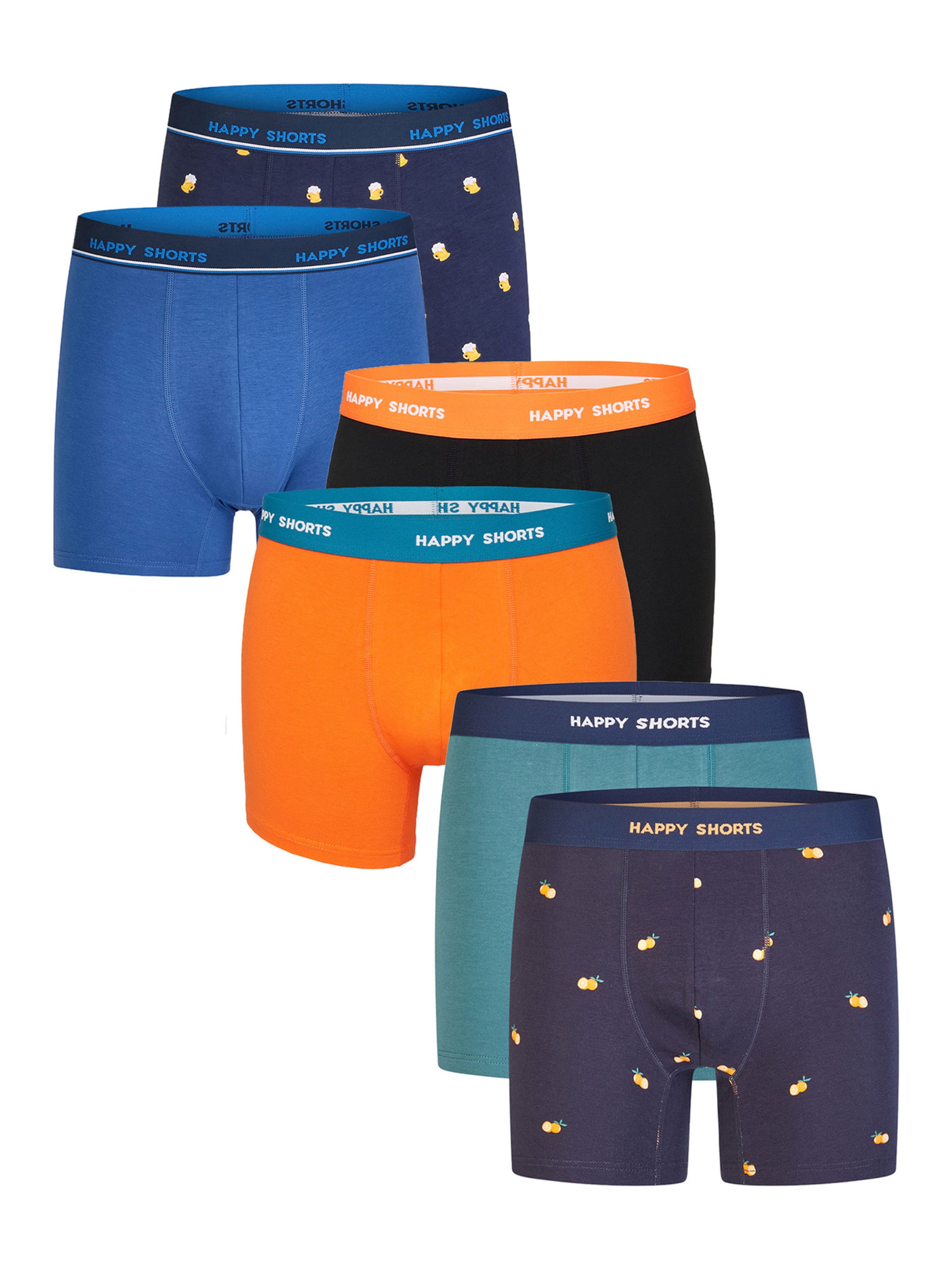 Happy Shorts - Boxers ' Colourful Jersey Set ' em azul: frente