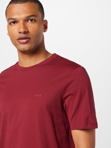 T-Shirt 'Thompson 01' BOSS Black en rouge
