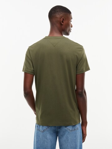 Tommy Jeans - Camisa 'NY' em verde: atrás