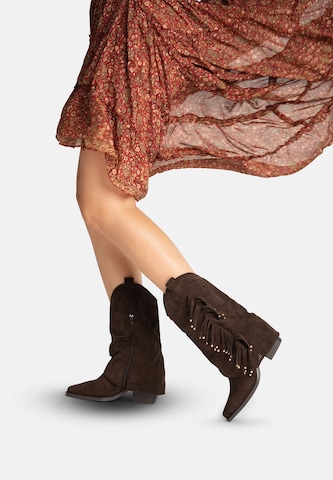 Bottes de cowboy Salinyang en marron