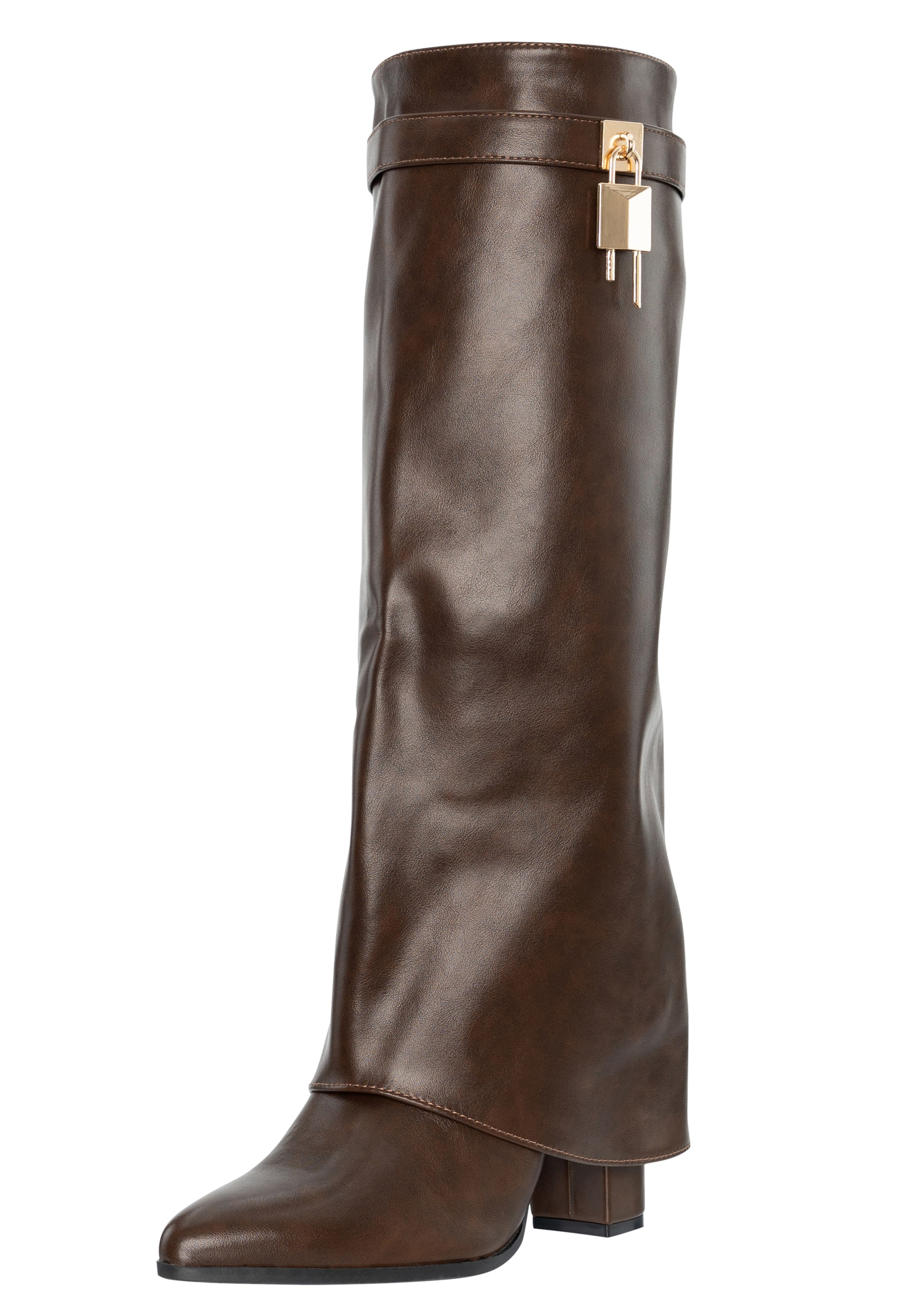 Stivale di Elara in marrone: frontale