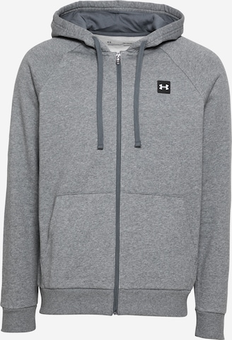 UNDER ARMOUR Sportsweatjacke 'Rival' in Grau: predná strana