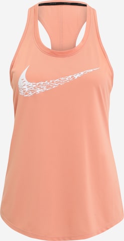 Sport top de la NIKE pe portocaliu: față