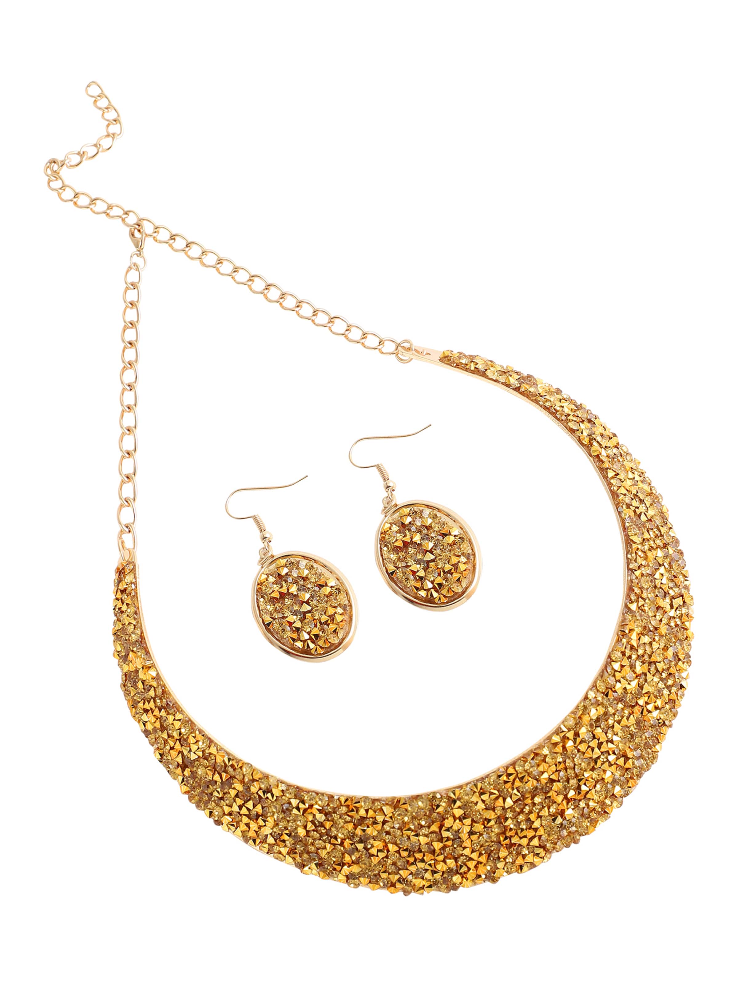 SOHI - Conjuntos de bijuteria ' Shorav ' em ouro: frente