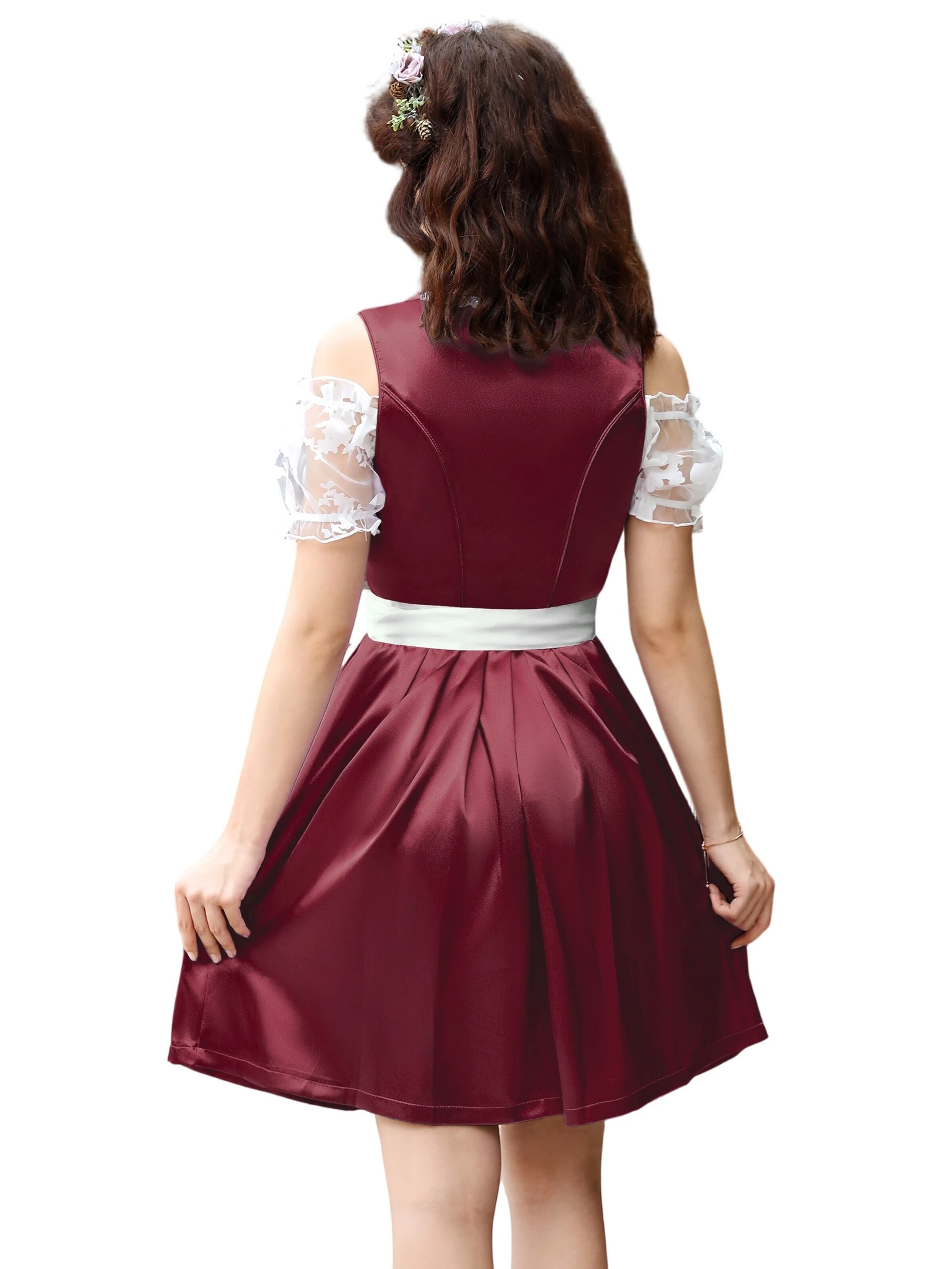 Yesfashion Dirndl w kolorze czerwony