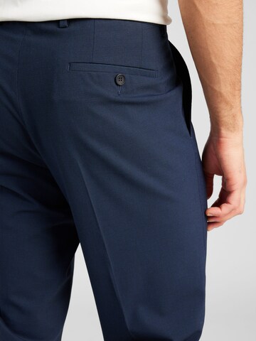 s.Oliver BLACK LABEL Regular Trousers with creases in Blue