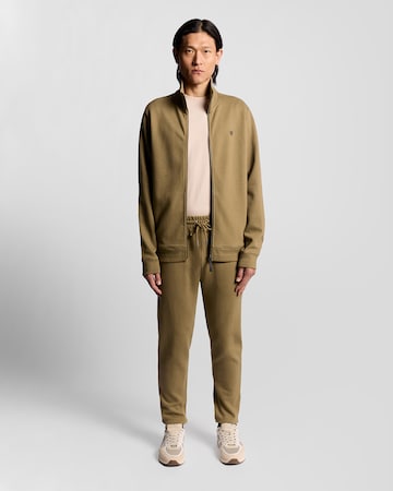 Lyle & Scott Sweatshirt 'Diagonal Weave' in Beige