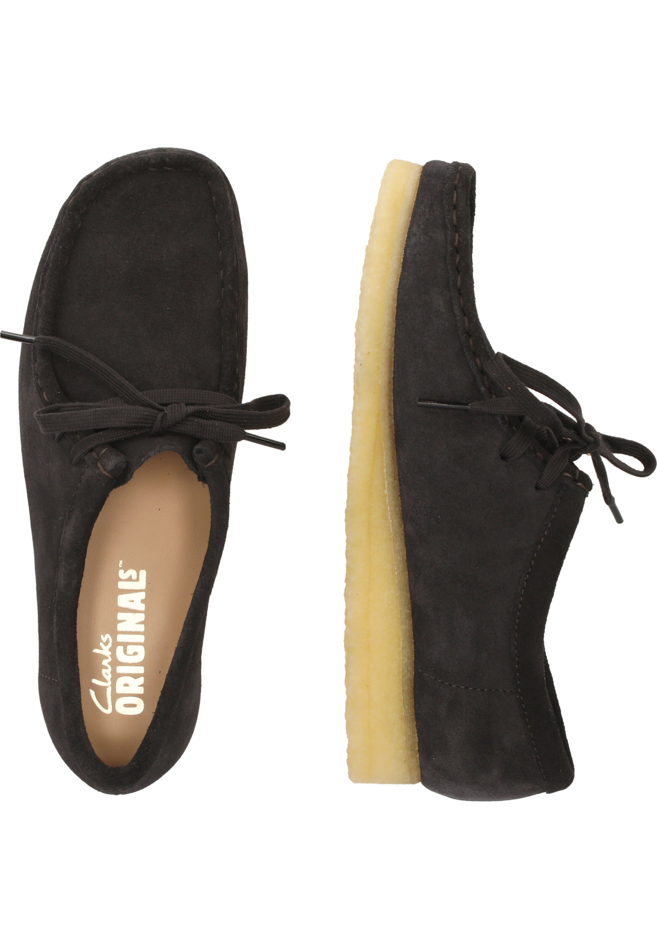 CLARKS Lace-up shoe 'Wallabee' in Brown