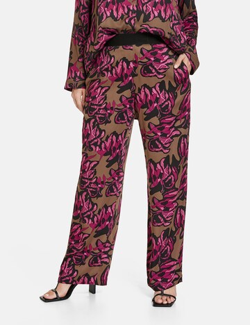 SAMOON Regular Broek 'Carlotta' in Bruin: voorkant