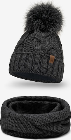 Bonnet '7014 Set' Vivisence en gris : devant