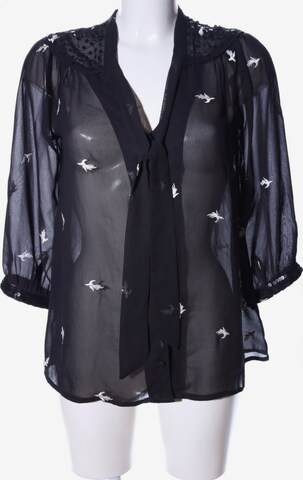 Uttam Boutique Transparenz-Bluse in M in Black: front