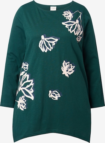 Ulla Popken Shirt in Grün: Vorderseite