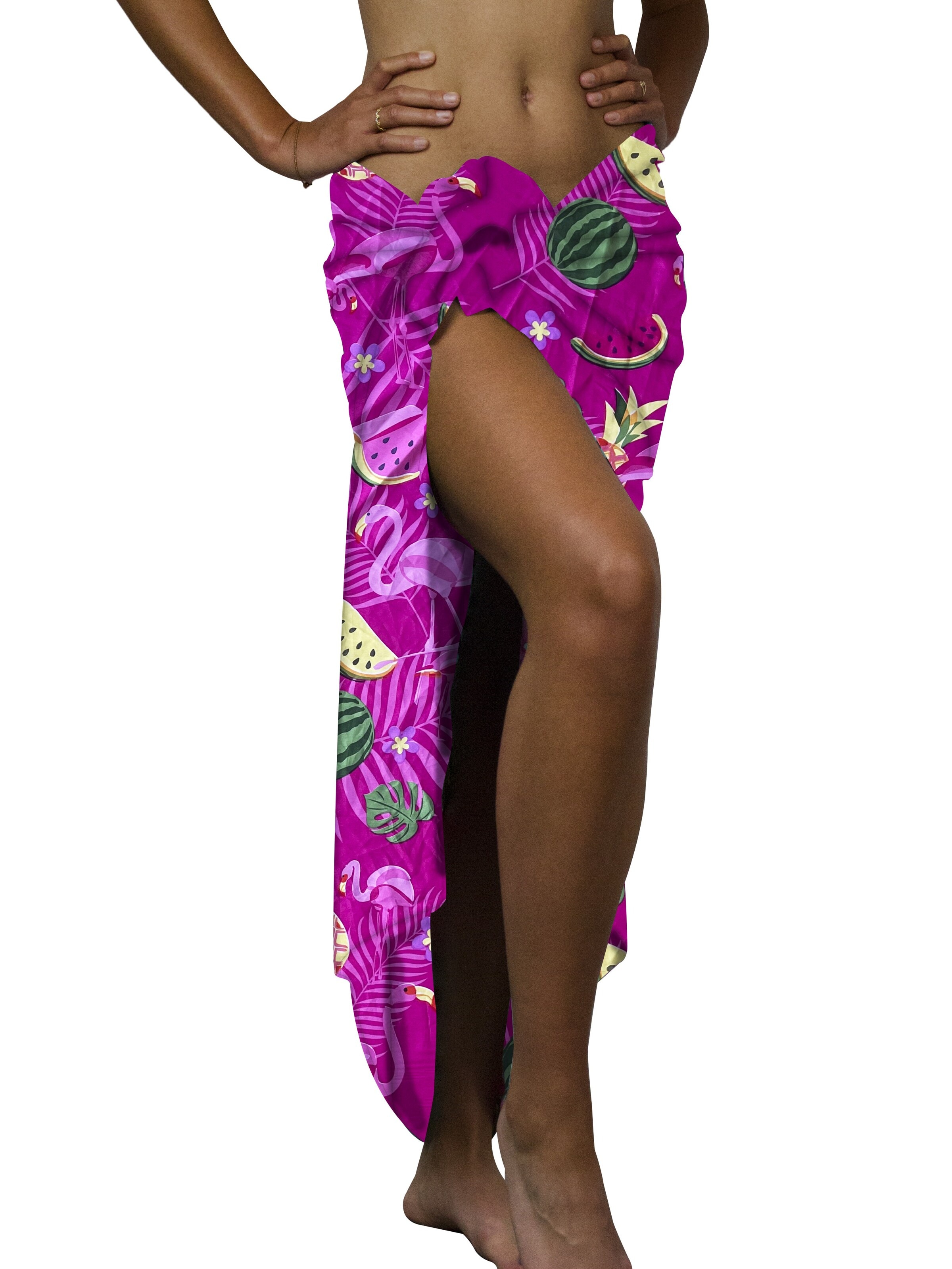 King Kameha Doek 'Flamingo Melon' in Roze