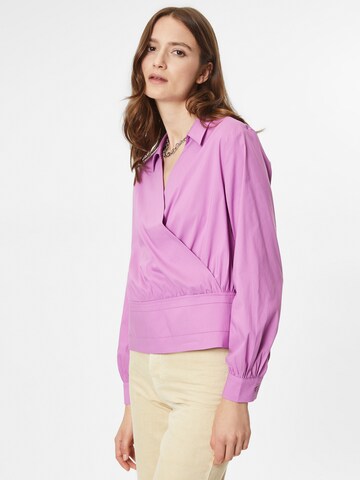 COMMA Blouse in Purple: front