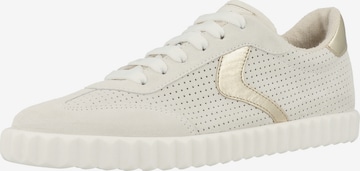Baskets basses ' INES ' Voile blanche en blanc : devant