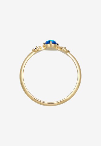 ELLI Ring Opal, Verlobungsring, Vintage in Blau