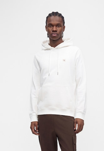 Calvin Klein Jeans Μπλούζα φούτερ σε λευκό: μπροστά