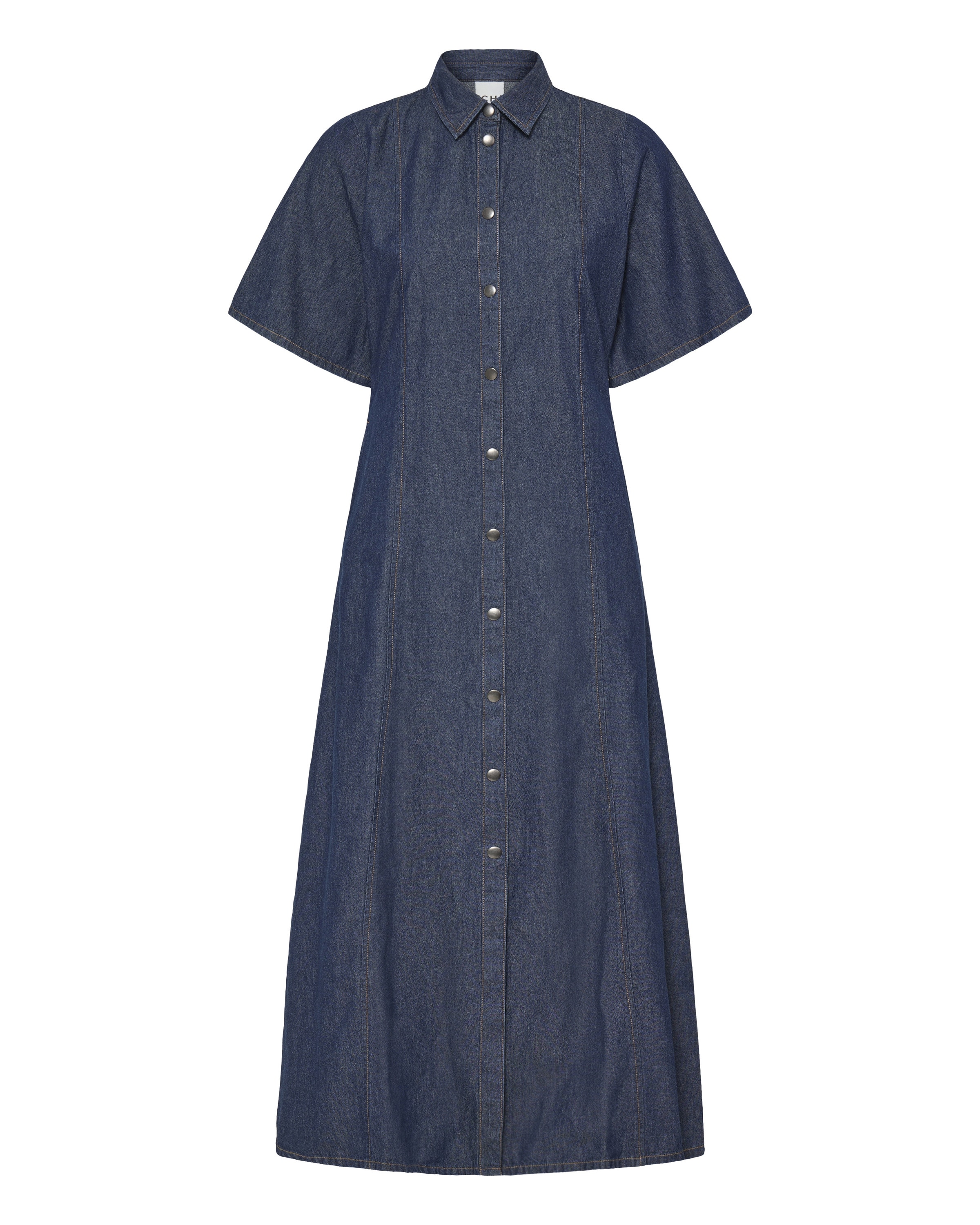 ICHI Dress in Blue: front