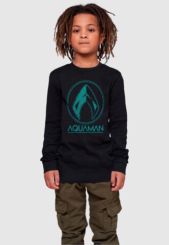 ABSOLUTE CULT Shirt 'Aquaman' in Zwart: voorkant