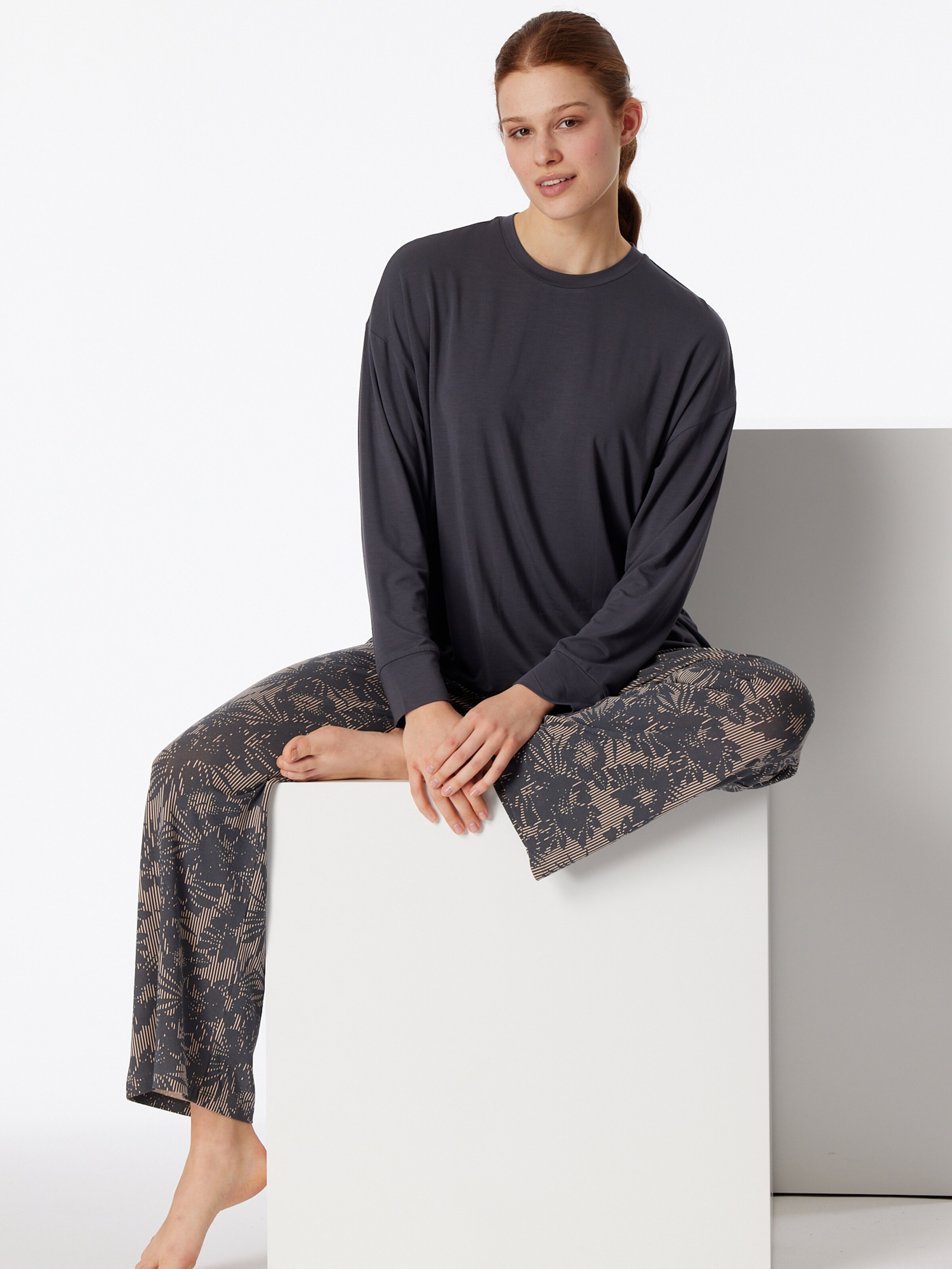 Pyjama ' Selected Premium ' SCHIESSER en gris