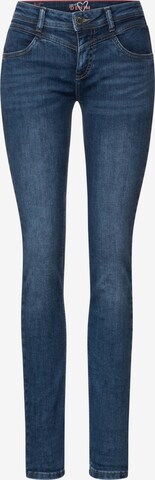 STREET ONE Slimfit Jeans 'QR Jane' in Blauw: voorkant